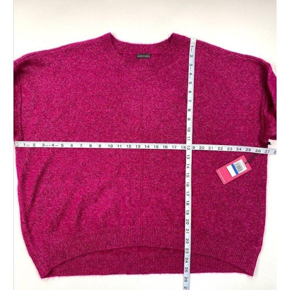 Vince Camuto Sweater Top XL Women's Cozy Crewneck Front Seam NEW - Picture 3 of 8